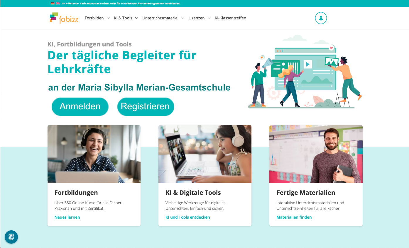 Bild-Link auf fobizz-Plattform